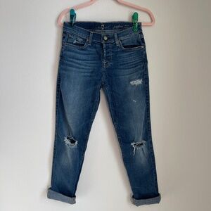 7 For All Mankind Josefina Skinny Boyfriend Jeans